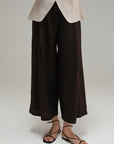 Pleated Relaxed Pants - Mocha