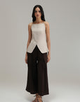 Pleated Relaxed Pants - Mocha