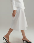 Linen Flare Culottes - Ivory