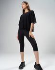 3/4 seamless tights (Black)