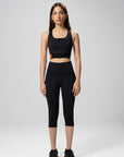 3/4 seamless tights (Black)