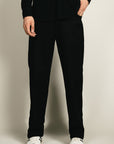 Straight Fit Pants - Black