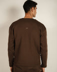 Fleece Sweat Shirt - Brown