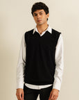 Black Sweater Vest