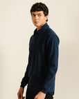 Textured Thermal Polo - Navy