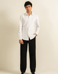 Tailored Pleated Pants - Black