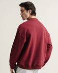 Cottonlock Mock Sweatshirt Maroon