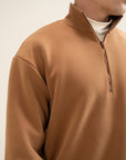 Formsoft Quarter Zipper Caramel
