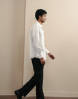 Raglan Button Down - White