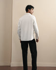 Raglan Button Down - White