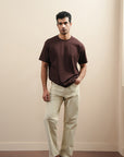 Koyo Knit Loose Fit Tee - Mocha