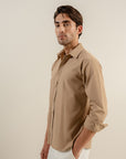 Button Down - Sandy Beige