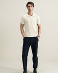 Textured Polo - Cream