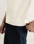 Textured Polo - Cream