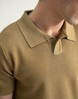 Textured Polo - Dirty Green