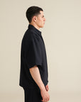 Ease Zip Shirt - Midnight Blue