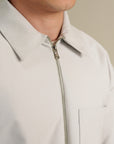 Ease Zip Shirt - Silver Grey