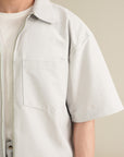 Ease Zip Shirt - Silver Grey