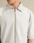 Ease Zip Shirt - Silver Grey