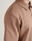 Koyo Knit Classic Polo - Tan