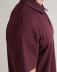Koyo Knit Classic Polo - Wine Red