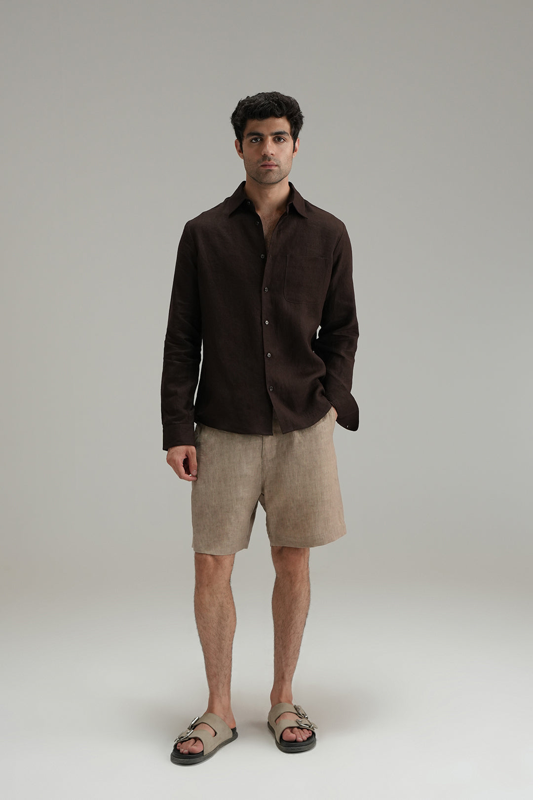 Everyday Linen Shirt - Mocha
