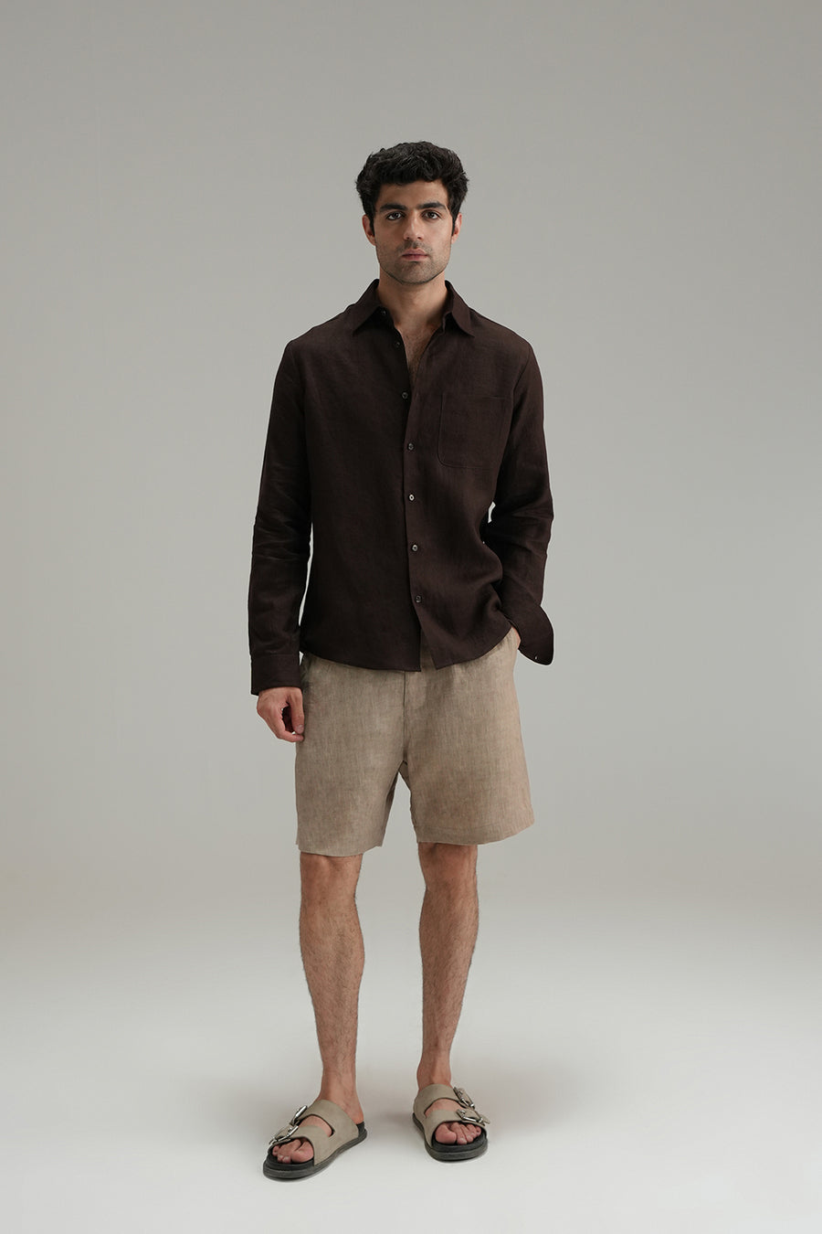 Everyday Linen Shirt - Mocha