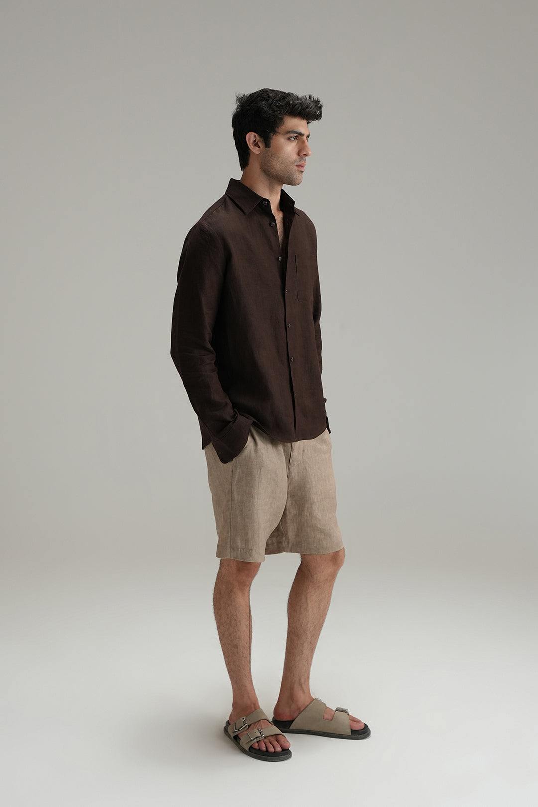 Everyday Linen Shirt - Mocha