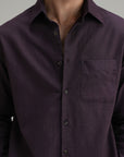 Everyday Linen Shirt - Aubergine
