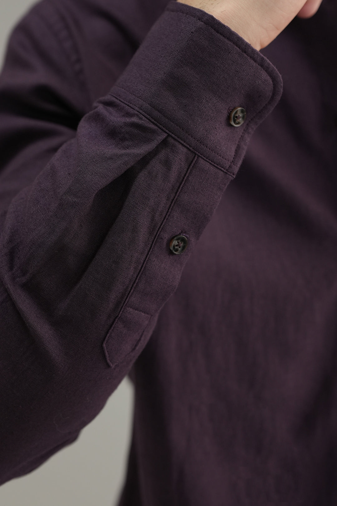 Everyday Linen Shirt - Aubergine