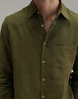 Everyday Linen Shirt - Olive