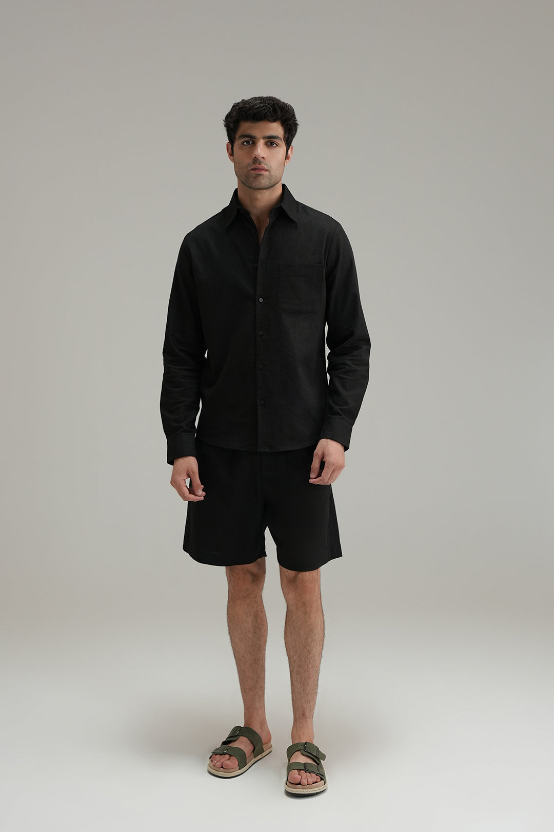 Everyday Linen Shirt - Black