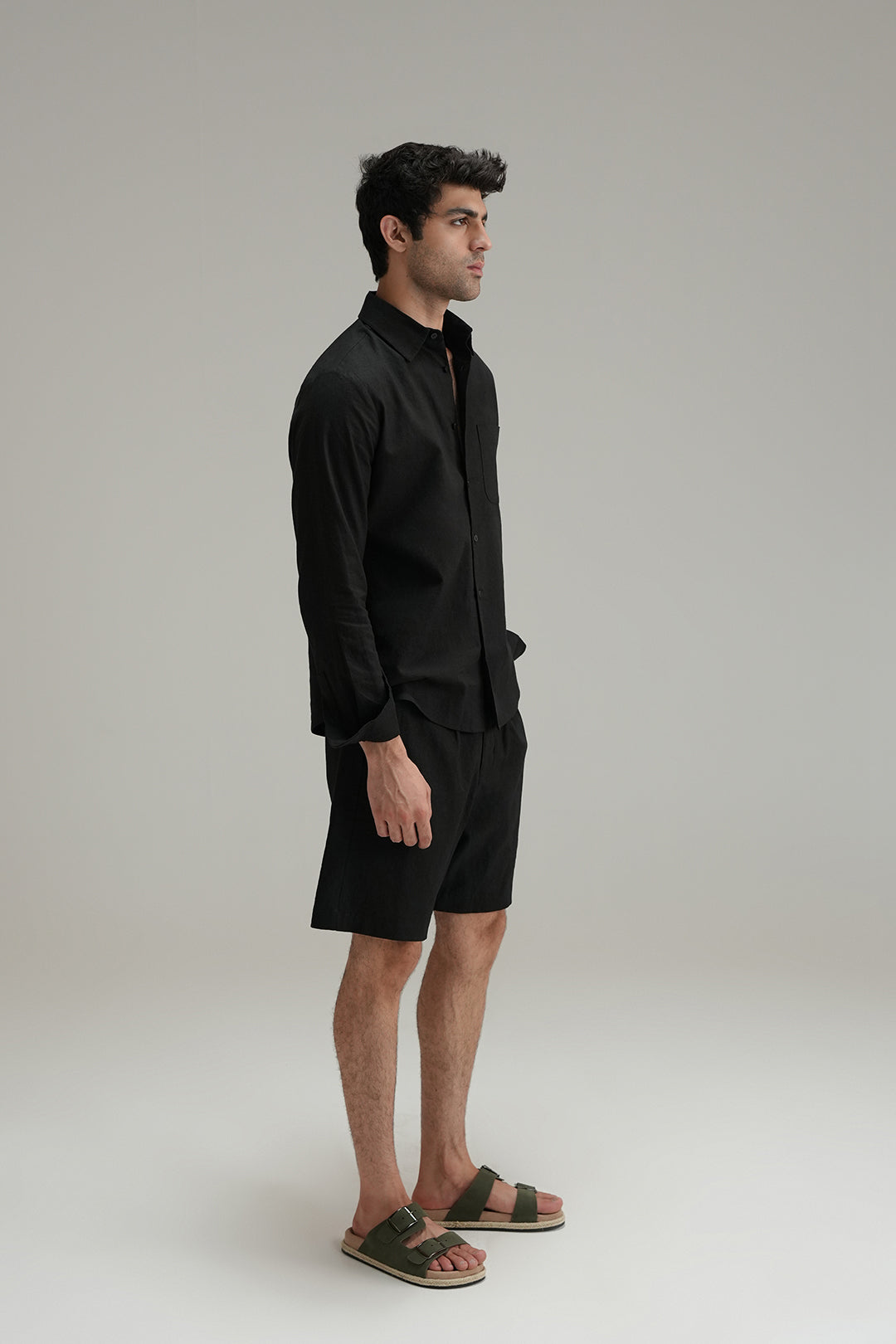 Everyday Linen Shirt - Black