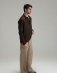 Tailored Linen Pants - Oat