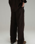 Tailored Linen Pants - Mocha
