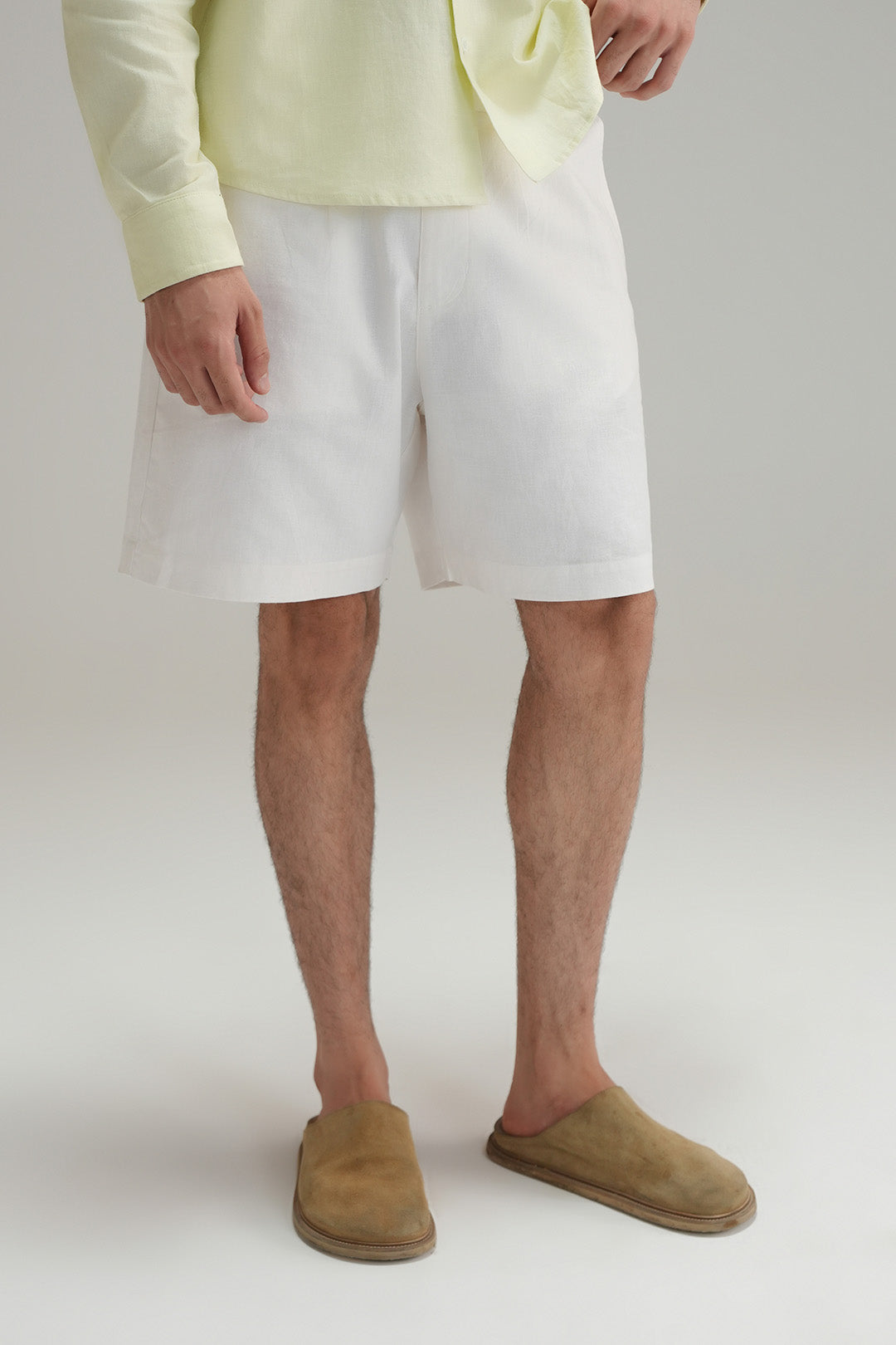 Linen Shorts - Ivory