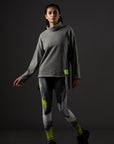 Kumrat High Low  Drop Shoulder Sweat Shirt