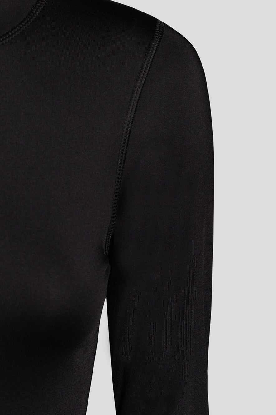 Black snug fit tee L/S