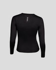 Black snug fit tee L/S
