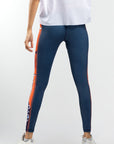Side stripe seamless tights