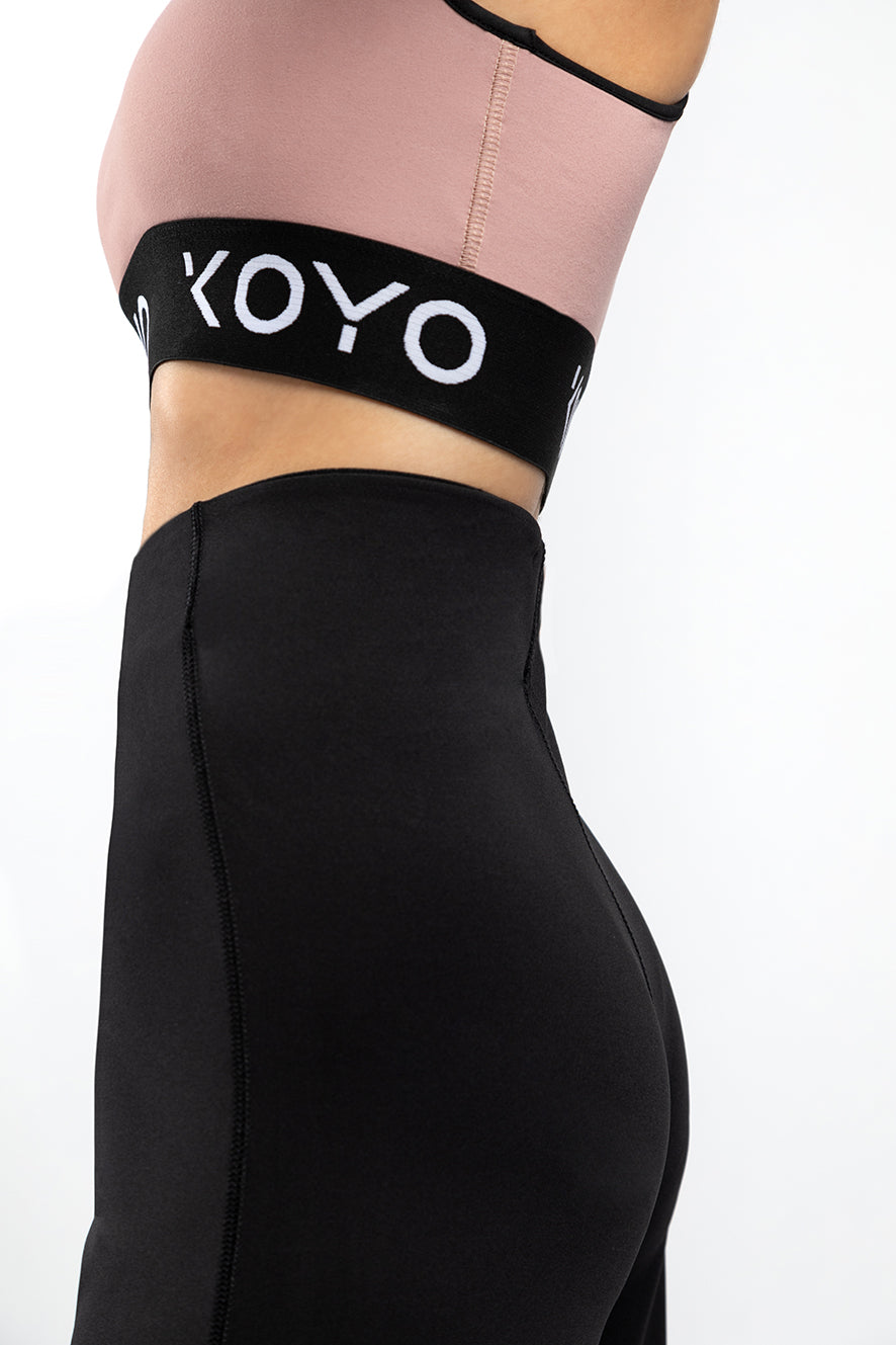 Crop Flare Black Pants