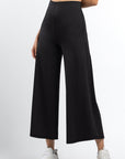 Crop Flare Black Pants