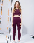 Maroon Body Sculpt Tights