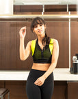 Mesh Zipper Neon Fashion Bra