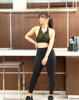 Mesh Zipper Neon Fashion Bra