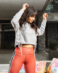 Athleisure Grey Fleece Top