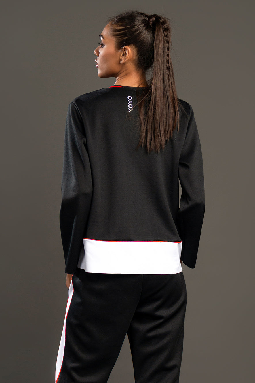 Koyo Color Block Lasercut Top