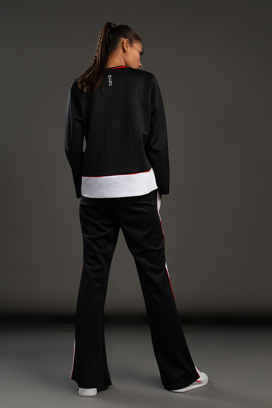 Koyo Color Block Lasercut Pants