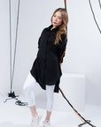 BLACK BUTTON DOWN SHIRT