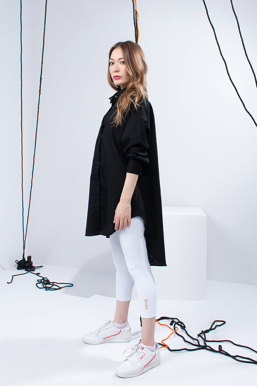 BLACK BUTTON DOWN SHIRT